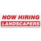 Signmission Now Hiring Landscapers Banner Apply Inside Accepting Application Single Sided B-72-30266 - alternate 1